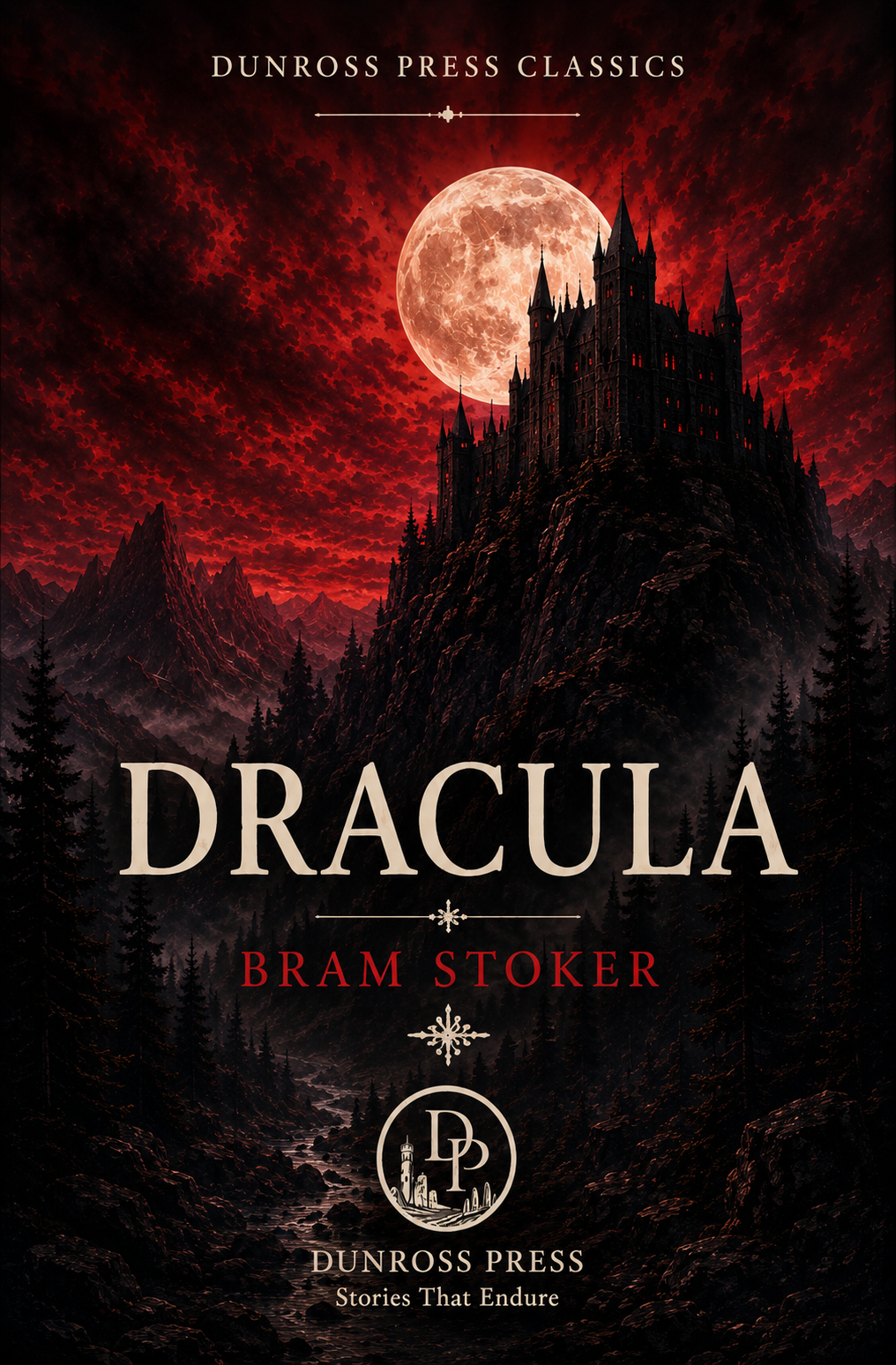 Dracula by Bram Stoker &mdash; Dunross Press Classics edition cover
